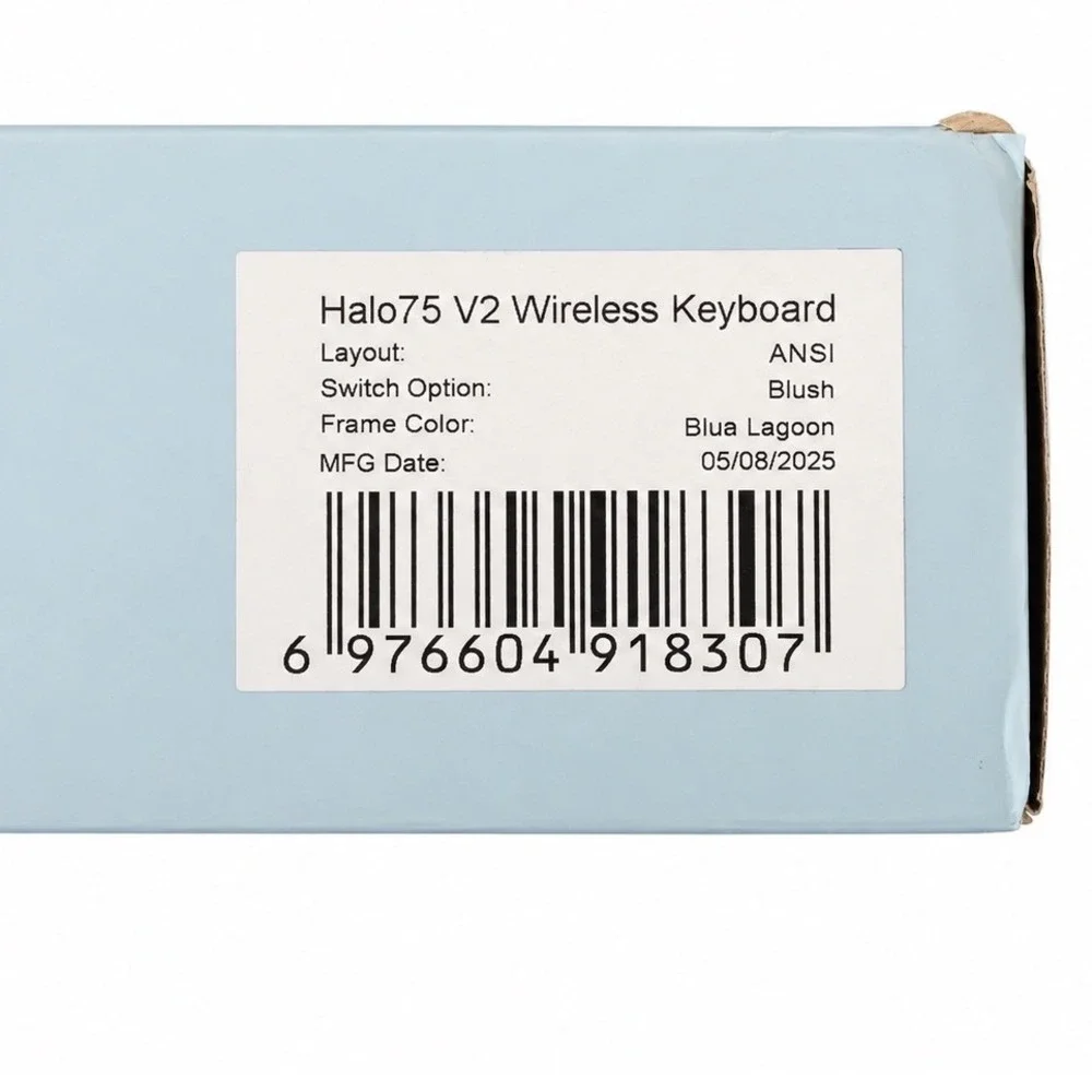 NuPhy Halo75 V2 Wireless Mechanical Keyboard Blue Lagoon Blush Switches ANSI 75%